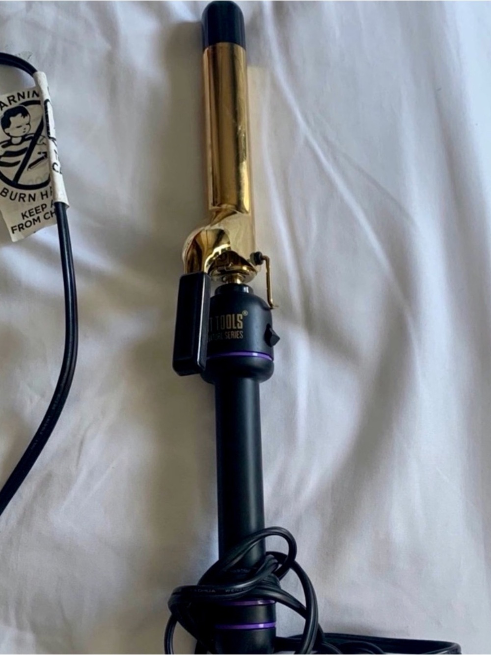 Gold and Black Curling Iron - Hot Tools